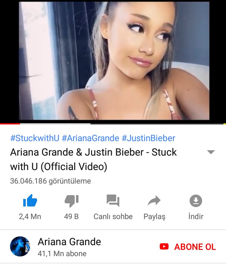 OfficialJBVotes's tweet photo. #StuckWithUStreamingParty @justinbieber @ArianaGrande https://t.co/2q0slENw9r