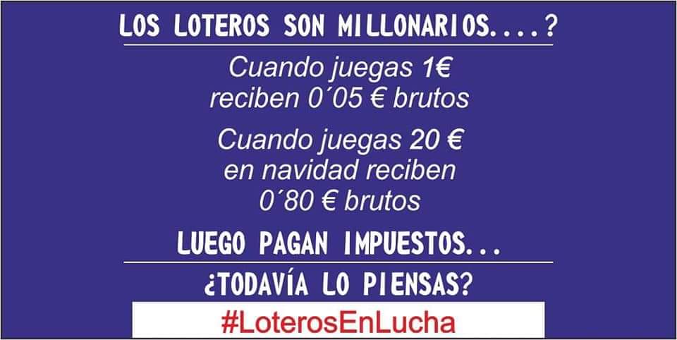 PiquerZafra's tweet photo. #SOSLoterias #LoterosEnLucha https://t.co/OTmUWz1Lyb