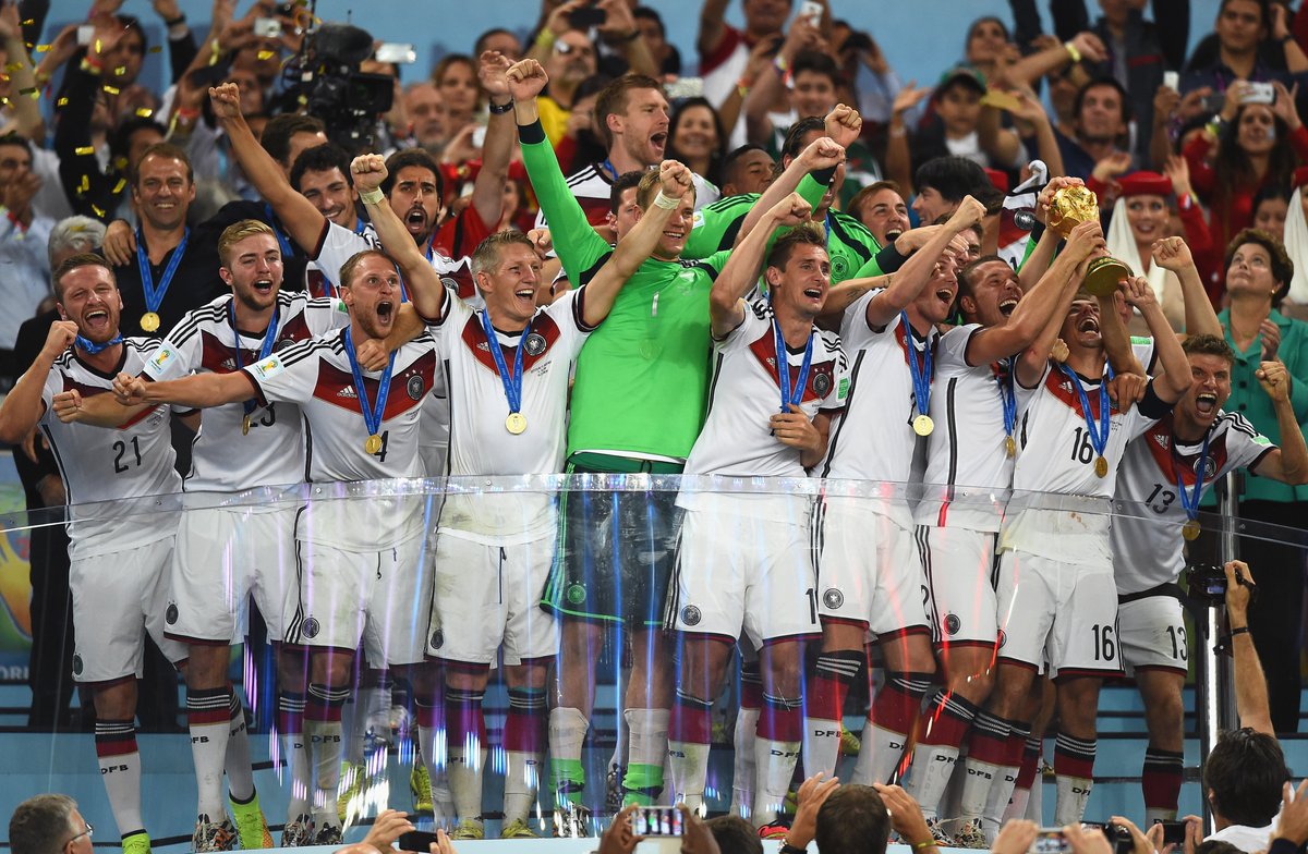 4 - Germany won their fourth World Cup title in 2014 and first since