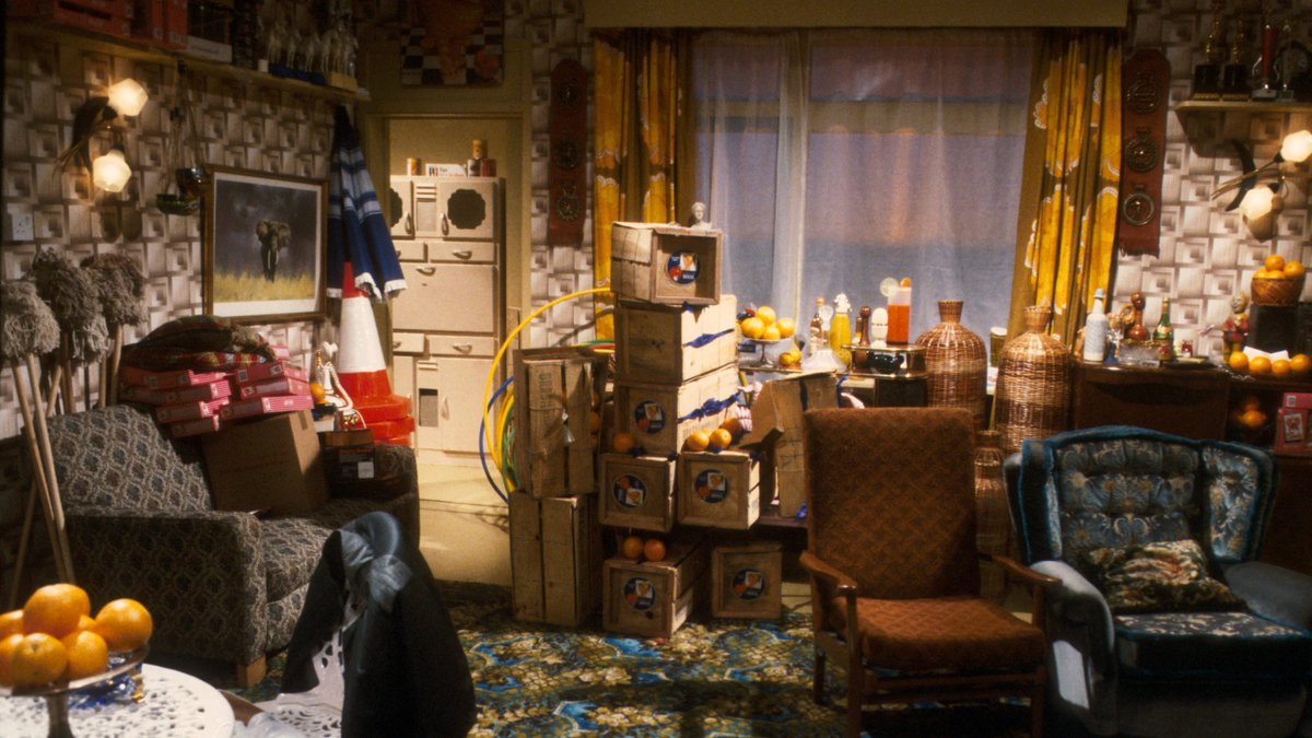 pdjohnson's tweet image. Zoom meetings getting humdrum? Try these BBC set backgrounds for size ... loads to choose from! 🤣🤡😄bbc.co.uk/archive/empty_…