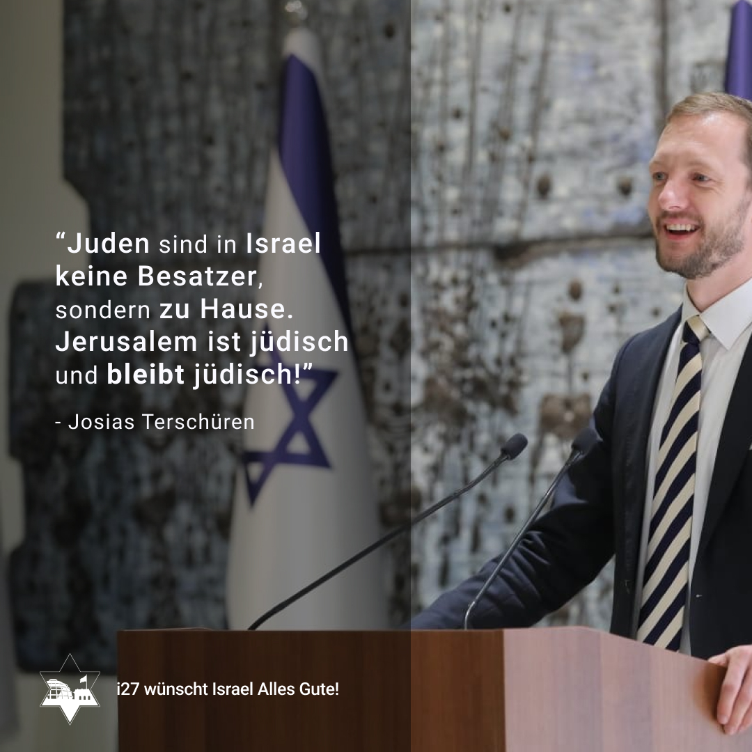 i27Januar's tweet photo. "Juden sind in Jerusalem keine Besatzer, sondern sind in Jerusalem zu Hause. Jerusalem war schon immer eine jüdische Stadt; lange bevor Mohammed lebte war Jerusalem schon jüdisch. Jerusalem ist jüdisch und bleibt jüdisch!"
– Josias Terschüren
#israel #i27 https://t.co/dLdBJvpRXO