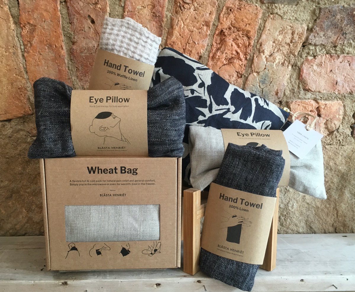 Don't forget we stock a range of well-being 'stuff' and one of the new kids on the Bias block are these fabulous linen Eye Pillows and Wheat Bags. Perfect for trying to relax at the end of a home learning, hard working day. And all online at bias.store
