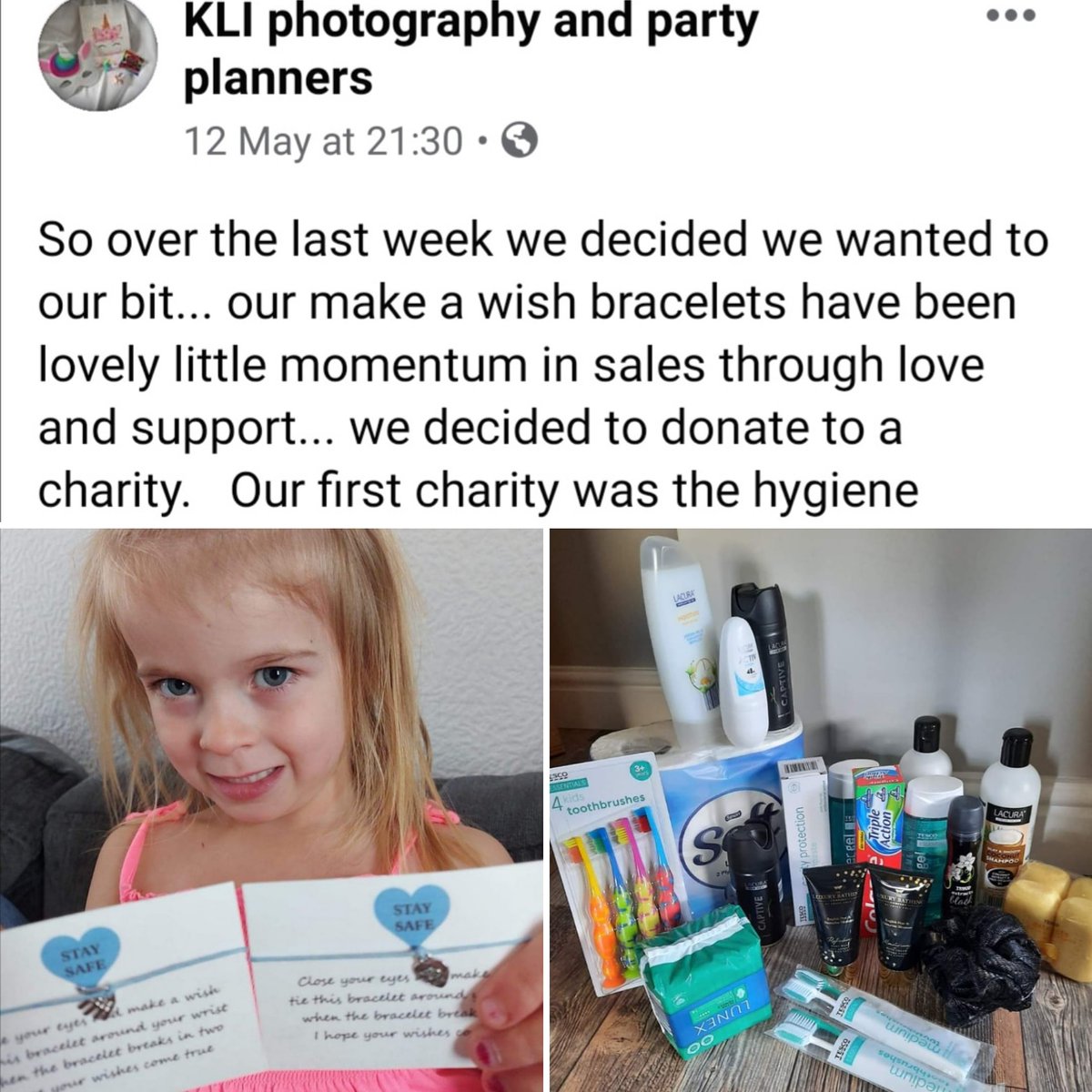 thbstaffs's tweet image. This little sweetheart &amp;amp; her mummy have warmed our hearts. They've been selling these bracelets for just £1 and putting 50p towards products to donate.
Please show them some love facebook.com/KLIservices201…

@thehygienebank #SpreadingKindness #TheHygieneBank #GiveLocalHelpLocal