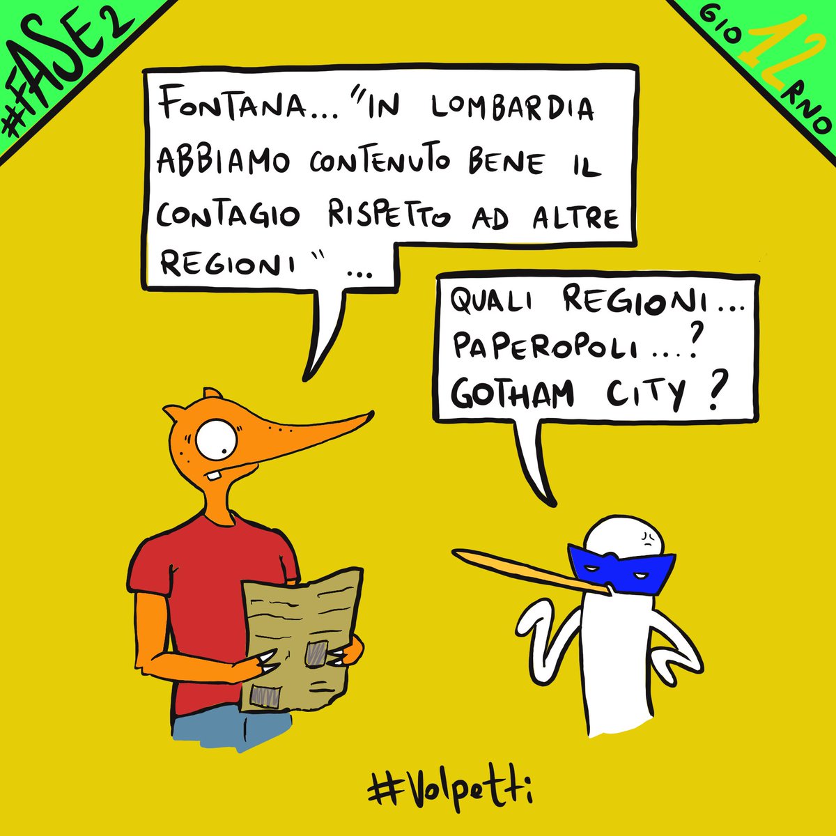 Volpetti1's tweet photo. #Fontana #Lombardia #contagi #paperopoli #COVID19 #Gotham https://t.co/s1jIJrnP9H