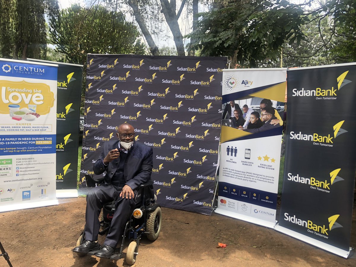 CentumCares's tweet photo. Sidian Bank in partnership with Centum Foundation, @AjiryKE and the area MPs of both Kawangware and Kangemi; @SimbaArati and @HonTimWanyonyi  has today, donated in kind to families stricken by the COVID-19 in the areas of Kawangware and Kangemi. https://t.co/66Z1BS3yC6