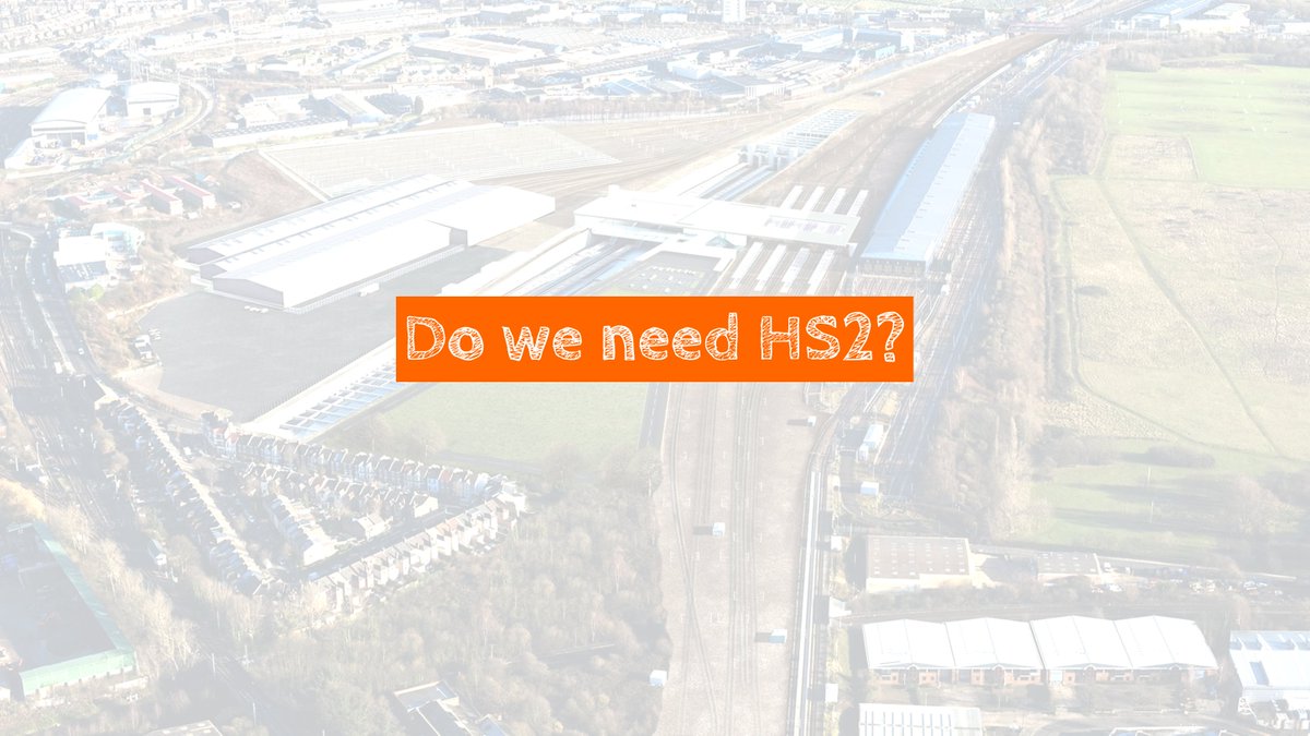So, on to the first of the questions I'm going to address today…"Does the country in all honesty need HS2?"(My answer takes some inspiration from an excellent thread by  @njak_100.)