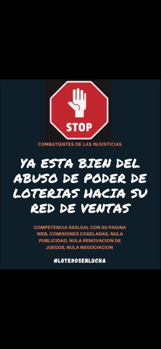 Estherfs10's tweet photo. #LoterosEnLucha  abriremos todos juntos https://t.co/EL5WaJLMp1