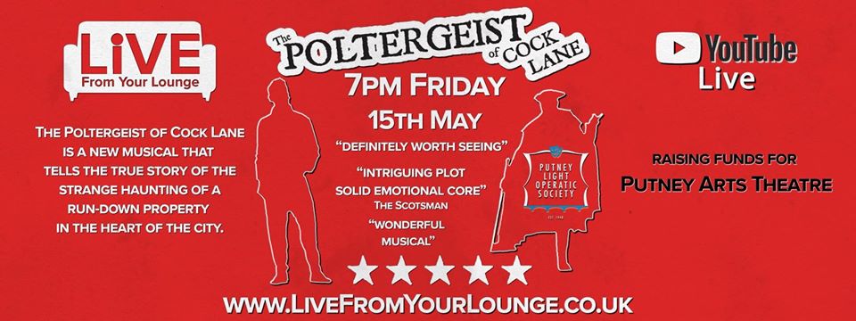 We were lucky to see this back in 2017 so we’re excited to have the chance to revisit <a href="/PLOSamdram/">PLOS</a> 2017 Edinburgh Fringe show The Poltergeist of Cock Lane, streaming via <a href="/fromyourlounge/">Live From Your Lounge</a> to raise money for <a href="/PutneyTheatre/">Putney Arts Theatre</a> livefromyourlounge.co.uk/plos.html #CoronaNetwork #EdinburghFringe