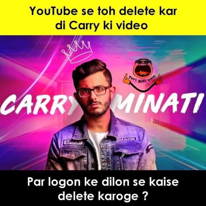 ishani_singh's tweet photo. #justiceforcarryminati #carryminati 
Humble request to lift the ban and release the video. Do not silence the voice against wrong @YouTubeIndia @CarryMinati https://t.co/OwzahBjPMl