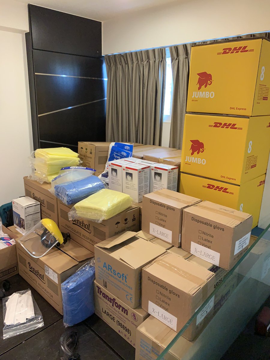 4wmturner's tweet photo. I turned 30 today.  Never thought I’d be spending this day arranging palletized sea cargo and air freight to US while abroad.

Wouldn’t trade it for anything else. 
Let’s keep the PPE flowing!

If you need PPE donations reach out to @PPE_Express, @operationmasks, @MasksForDocs https://t.co/rEO3VKRvaA