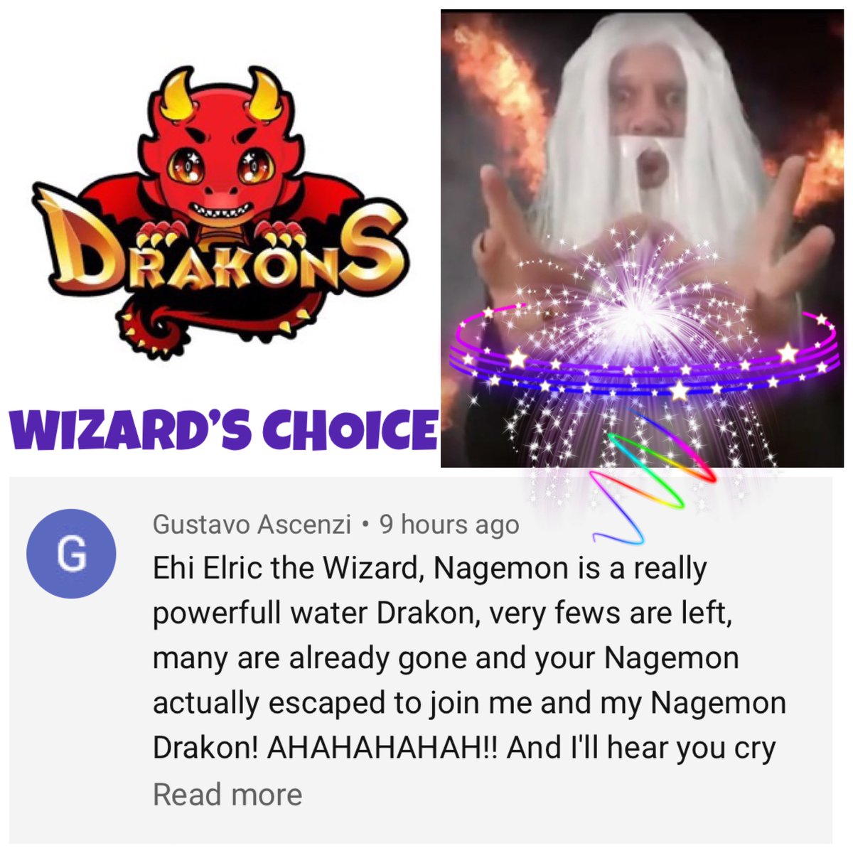 my_rachelle's tweet photo. Congratulations to @gustavo_ascenzi for being chosen by #ElrictheWizard π§ββοΈ as BEST COMMENT in his video.
Thanks everyone for joining. Nagemon #Drakons is still available at https://t.co/4DyaEpVb0D
stay π for more surprises
@coinkit_ tip @gustavo_ascenzi 500 dgb https://t.co/p3nFMiGmvj