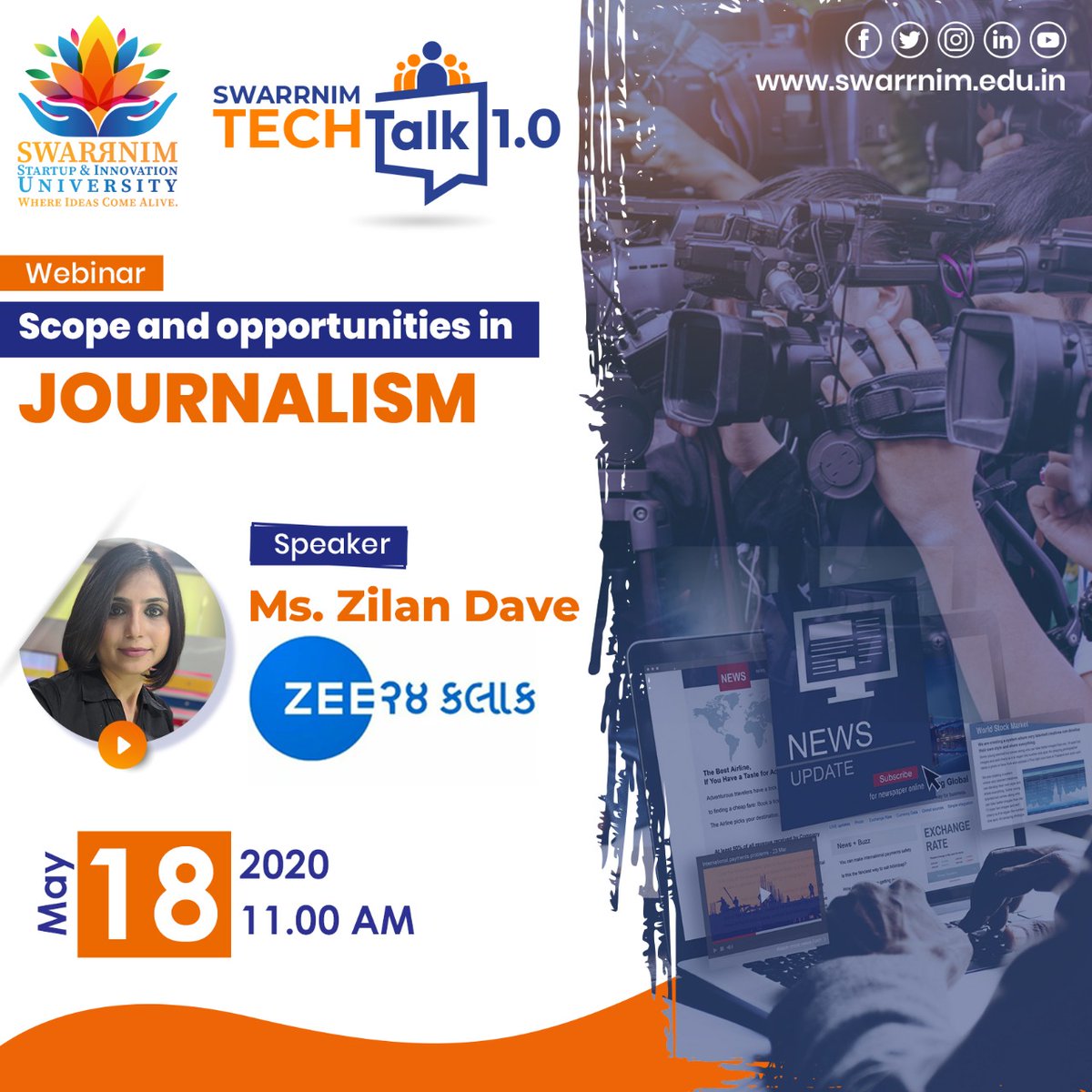 chaube_hemant's tweet photo. #Swarrnim #TechTalk1.0
#Swarrnim #Startup #Innovation #University https://t.co/SyFiCSdTU5