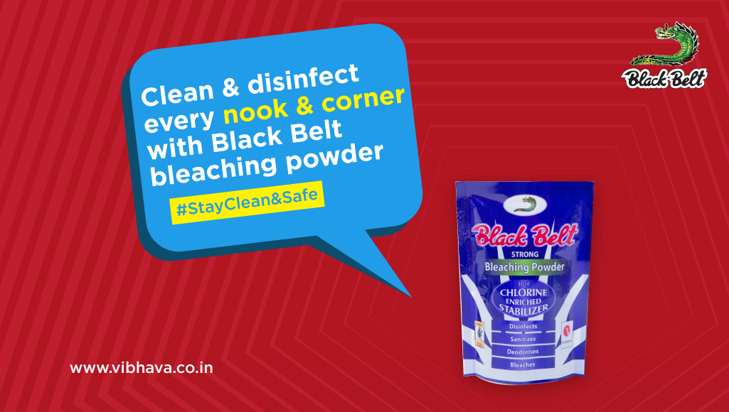 VibhavaGroup's tweet photo. Reach those nook and corners with Black Belt Bleaching Powder to kill germs and infections at your place of residence. #DIYdisinfectant
Know more about our products - https://t.co/znQxYCETWN
#StayCleanAndSafe #BlackBelt #BleachingPowder #Sanitisation #GermFreeHome #Vibhava https://t.co/QlGukUxKgH