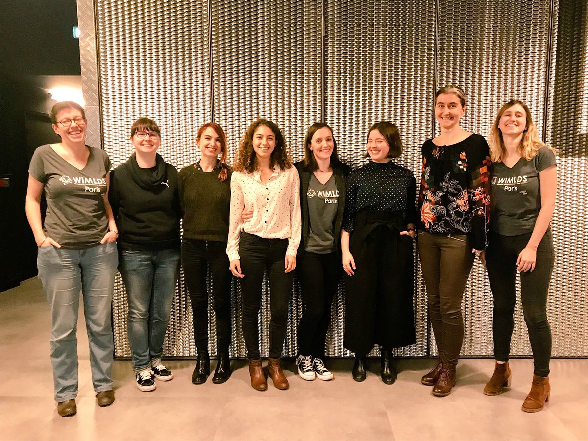 WiMLDS_Paris's tweet photo. We want to thank all the speakers, hosts, #WiMLDSParis members and the women who made @WiMLDS_Paris what it is today : @oNanooshka @Mizar83 @MrsCaroline_C @cazencott @marina_vinyes @MarieSacksick @bettymoreschini! Thank you for your work ❤️ #WomenInSTEM #WITChallenge https://t.co/AvveKVTKuw