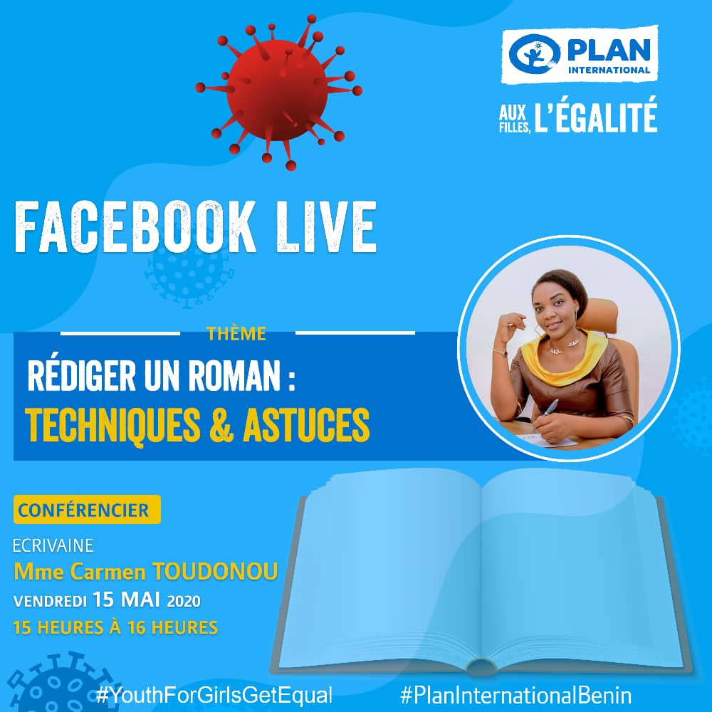ChancelineME's tweet photo. Qu'est-ce qu'un roman ? Qu'est-ce qu'un roman n'est pas ? Qui peut être romancier ? Comment commencer mon roman ? 

Telles sont entre autres les questions qui seront discutées lors d'un live sur la page facebook de @PlanIntlBenin
à partir de 15h du Bénin. #education https://t.co/MDN2sdCRpx