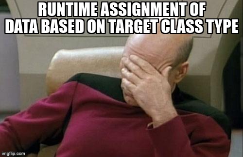 overflow_meme's tweet image. Runtime assignment of data based on target class type stackoverflow.com/questions/6181… #generics #csharp30 #csharp40 #csharp