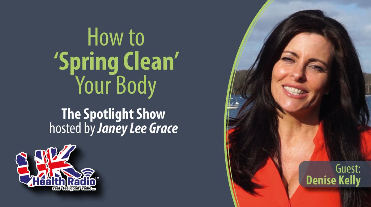 ukhealthradio's tweet photo. The 'Spotlight Show' with @JaneyLeeGrace on @ukhealthradio
Janey talks to Denise Kelly @DkNutrition, #nutritionist &amp; #author of the forthcoming book #TheArtofHealthyLiving on how to 'spring clean' your body. #ThrivewithDeniseKelly #springcleanyourbody 
👉 https://t.co/0EB3ZPq9Vm https://t.co/Iq2gFXhQcW
