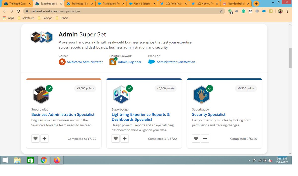 aditya07oct's tweet photo. #trailheadquest #AdminSuperset
Trailhead Id : https://t.co/RYAWo9uxnc
Email Id : aditya07oct@gmail.com https://t.co/htsZmMv6n5