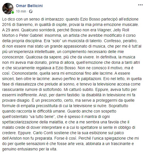 OmarBellicini's tweet photo. #EzioBosso, 4 anni fa, una sera. https://t.co/fg1DecGoYP