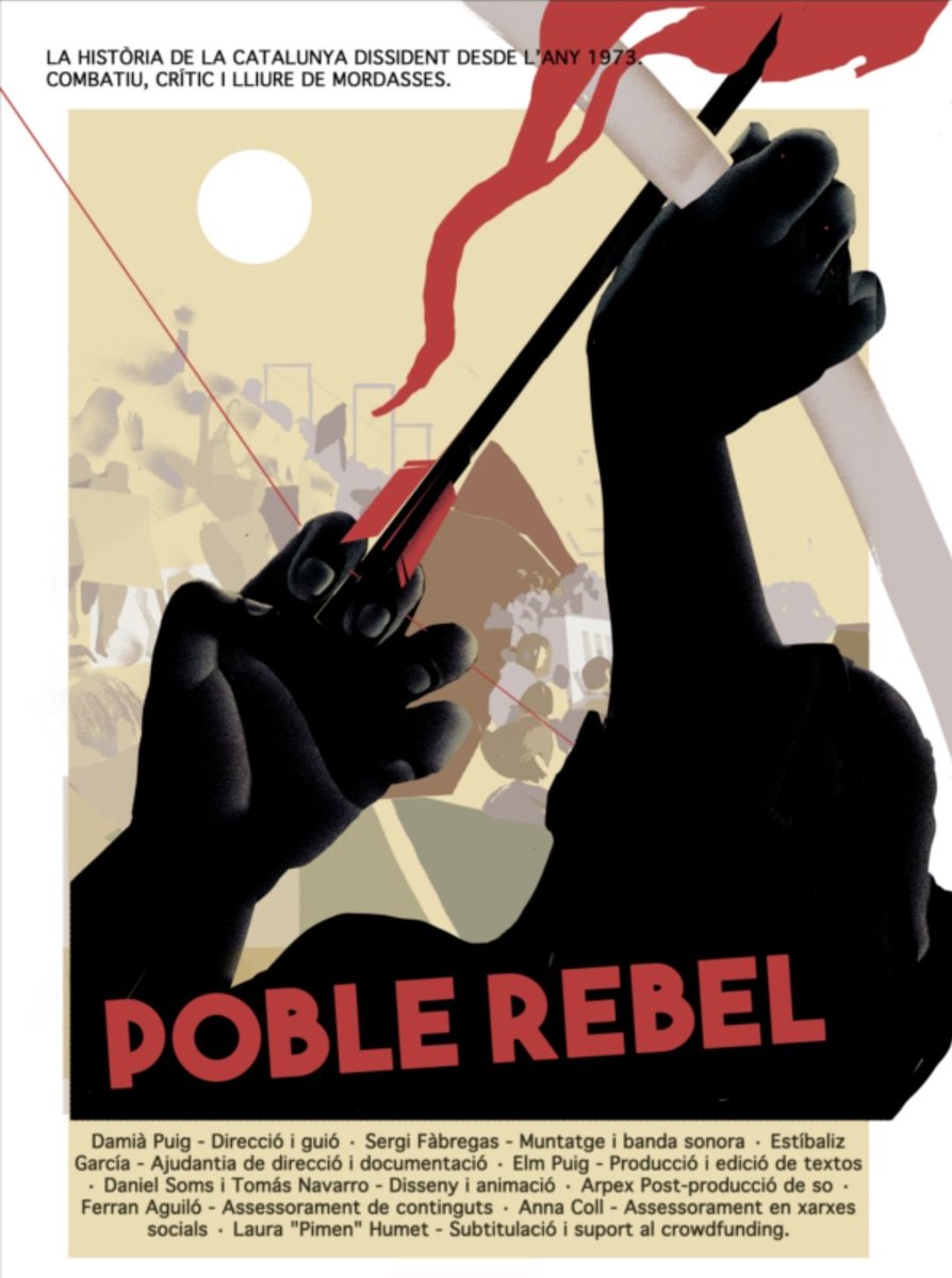 CGTCatalunya's tweet photo. A partir d'avui divendres en obert el documental #PobleRebel 

Documental sobre la dissidència a Catalunya des de l'any 1973 fins a l’actualitat. 
Conèixer el passat, per entendre el present
#15MPobleRebel✊🏾✊🏾

👉👉👉https://t.co/R8pCe6oPyM👈👈👈 https://t.co/d9iLNZPK9A