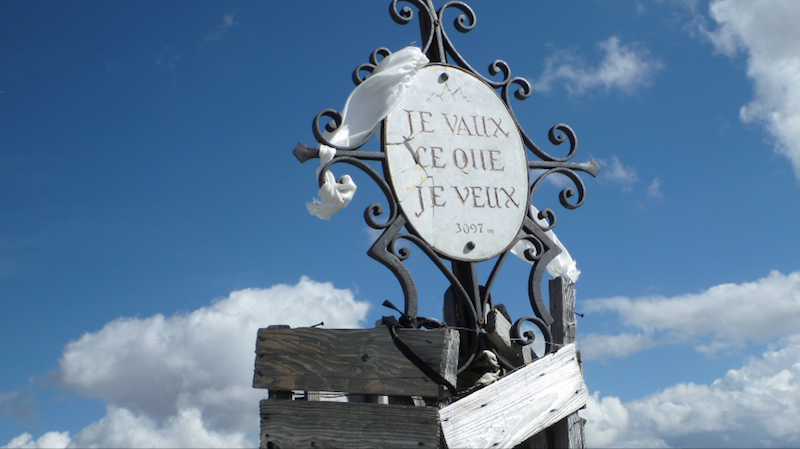 TFressin's tweet photo. "Je vaux ce que je veux" 🏔️ (Pointe des Cerces, 3098m) https://t.co/pImL6qF4bi