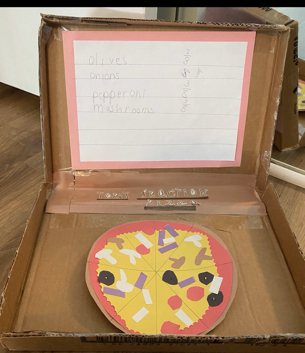 bonaventuraWFS's tweet photo. More... 🍕#FractionPizza🍕Students did an AMAZING job with their projects!!!😍👏We❤️Math!!!#LearningIsFun #SuperSecondGraders Way to go!!! @wfschool https://t.co/89YmvoScR9