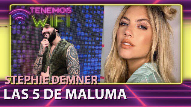 #TenemosWifi | #Las5DeMaluma a <a href="/stephaniedemner/">Stephanie  Demner</a> en <a href="/tenemoswifi/">#TenemosWiFi</a>

▶️ youtu.be/UxrclY7rmqA