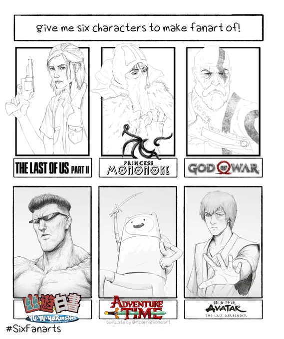 Here's our take on the #SixFanartsChallenge!

Drawn by our beloved artists, @RED_vndant (top row) and @djlumpia (bottom row)!

What drawing challenges should we do next? 