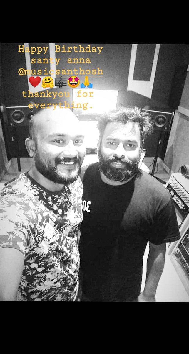 yogihardyboy's tweet photo. Many more happy returns @Music_Santhosh anna,wish u all happiness and peace .thanku for everything,love you anna🙏❤️🤗🎂✨🥇💯🎼
#HBDSanthoshNarayanan https://t.co/ESPy0Ossrz