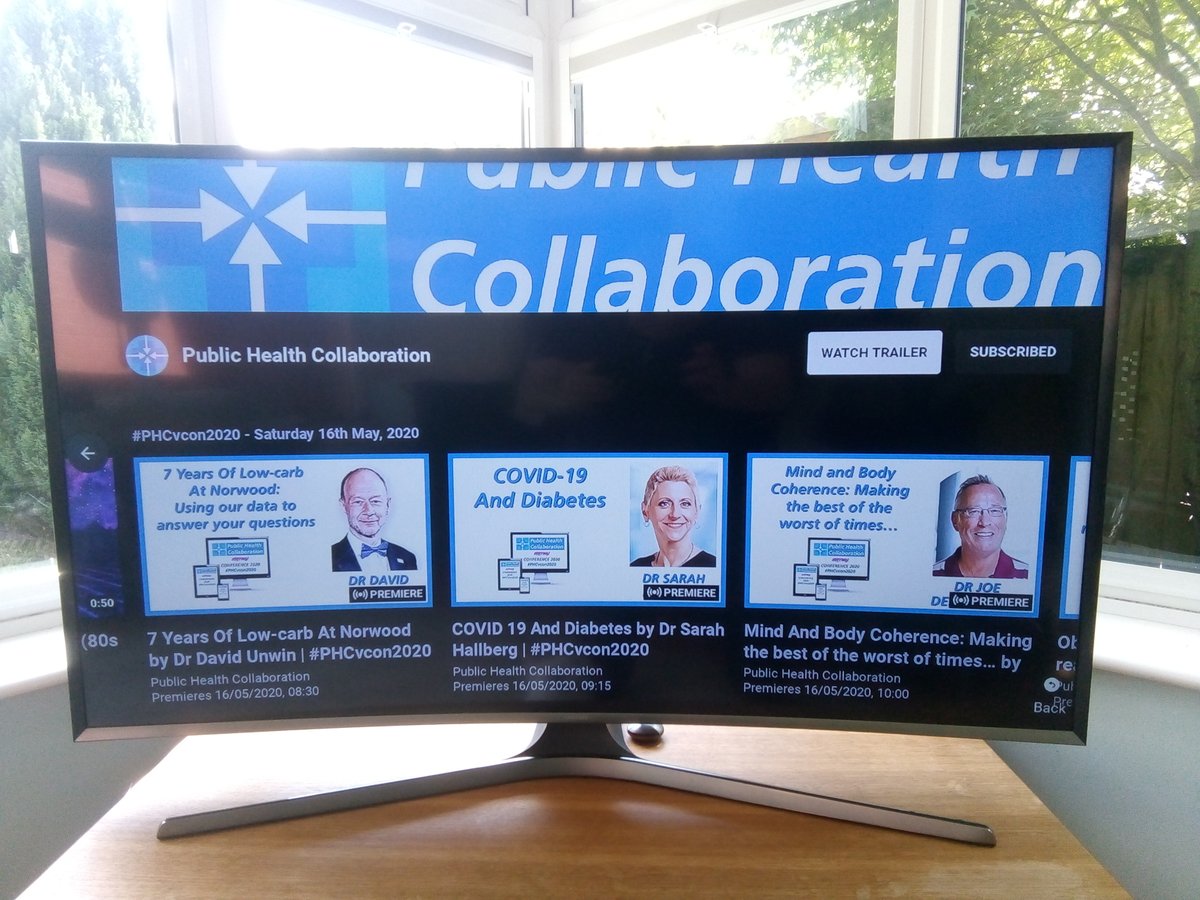 I've just setup YouTube on my TV so I can watch the
brilliant @PHCukorg conference for FREE this weekend. 
Will you be joining this event ? #realfood #lowcarb 
@CentralLpoolPCN @liverpoolccg @Knowsley_CCG @LiverpoolDiabe1 @LiveWellLpool @pcn_igpc