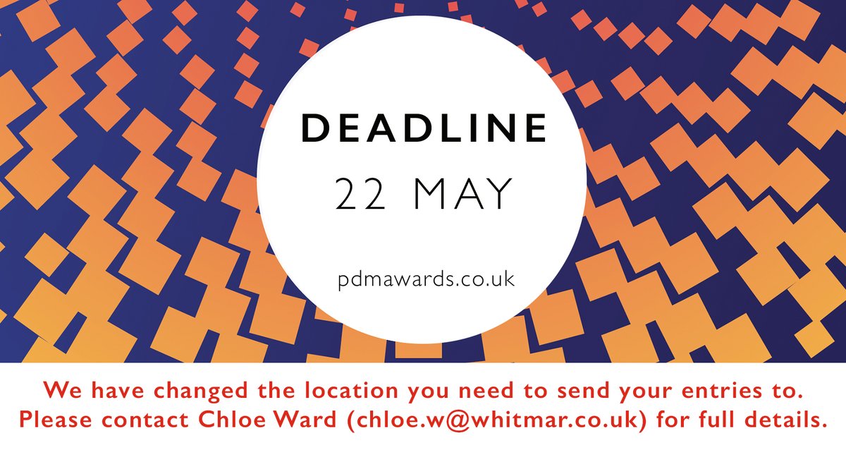 There’s just one week left to enter the Print, Design &amp; Marketing Awards 2020, so keep sending your entries in where you can.

Download entry form: bit.ly/2AeO6xY
 
#PDMA20