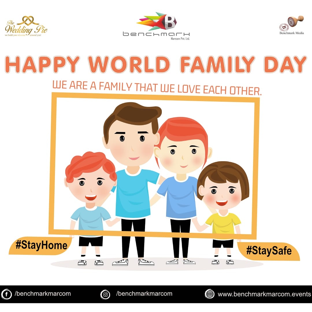 BenchmarkMarcom's tweet photo. Cherish the golden period you have got to spend time with your family today!
Benchmark wishes you all a #Happy_World_Family_Day❤
#WorldFamilyDay2020
#StayHome
#StaySafe
#StayHealthy
#EnjoyWithyourFamily
#love
#Benchmarkmarcom https://t.co/4eWP5y9IiB