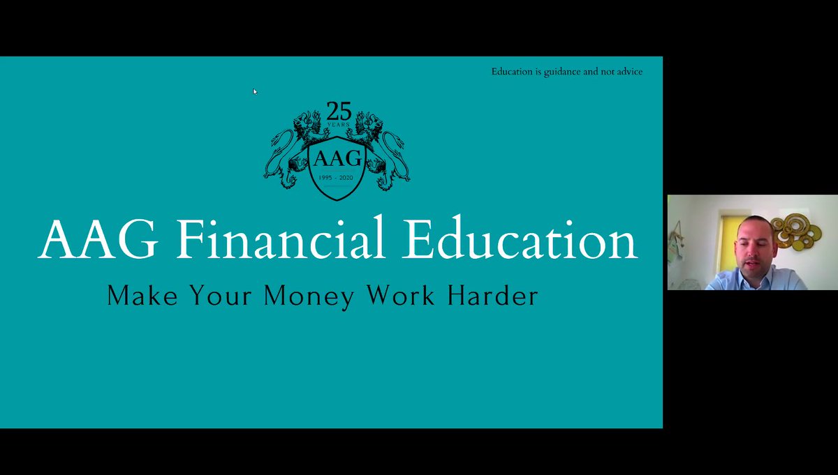 AagFinancial's tweet photo. This #FridayMorning, our Director @stuarthudsoncfp is hosting a financial education webinar.

Some excellent updates and points so far! https://t.co/z3vbRxHLVK