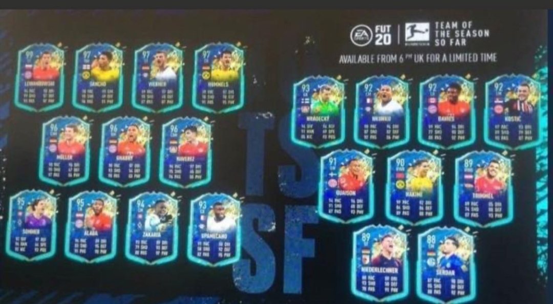 Max14Maximaler's tweet photo. Buli TOTS.... #FIFA #EASPORTSFIFA https://t.co/WlYVJUerkZ