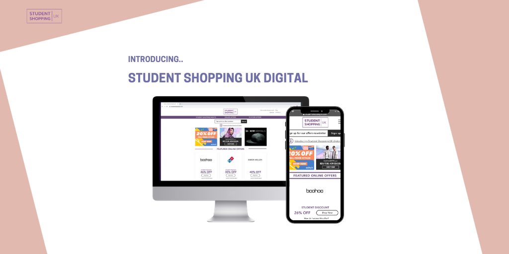 studentshopping's tweet photo. Introducing Student Shopping UK digital.. Access discounts year round from all your favourite retailers https://t.co/Vd7CXRsbpb https://t.co/if1GAXcfms
