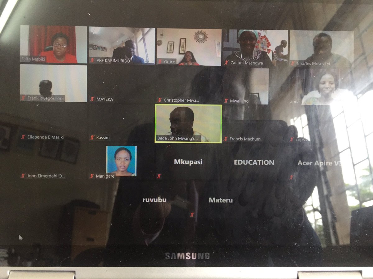 karimuribo's tweet photo. Happening now @SokoineU : the first MSc Proposal Online presentation by Anna at SMCoSE https://t.co/Jtf0YPKfKk