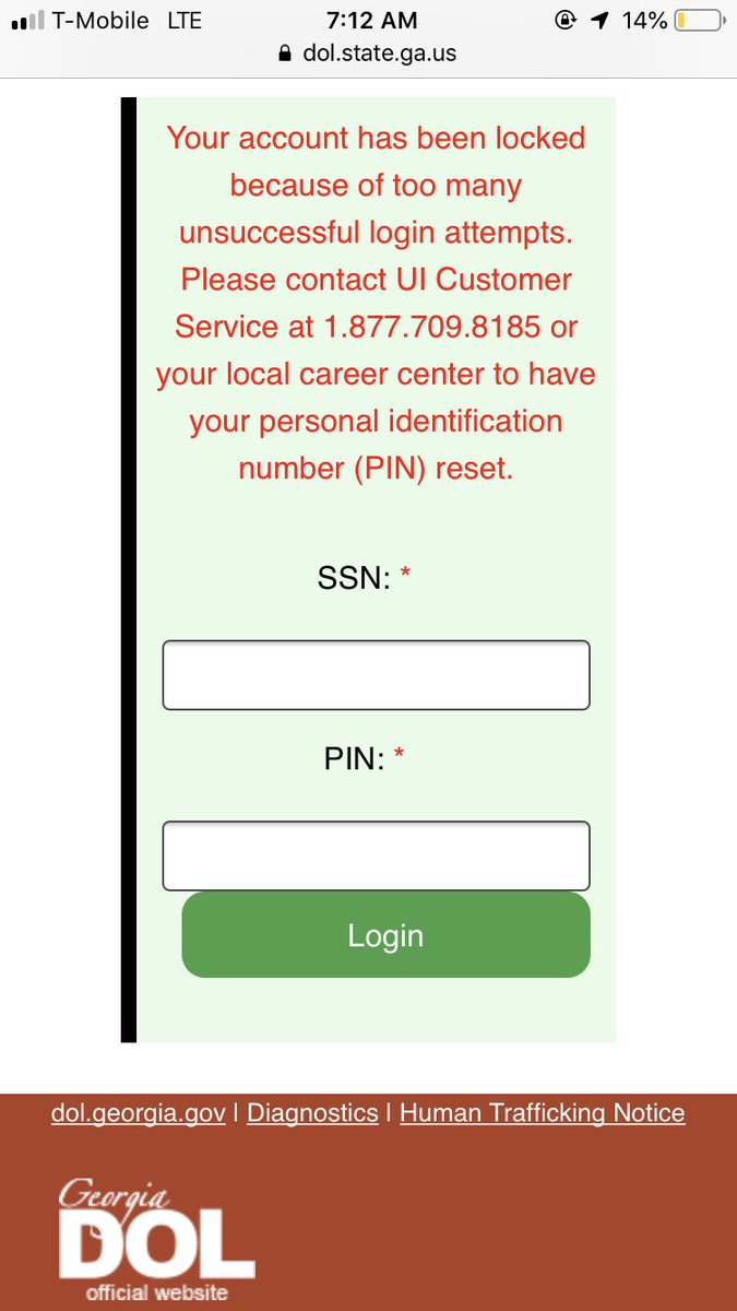 Unemployment Ga Reset Pin UNEMOP