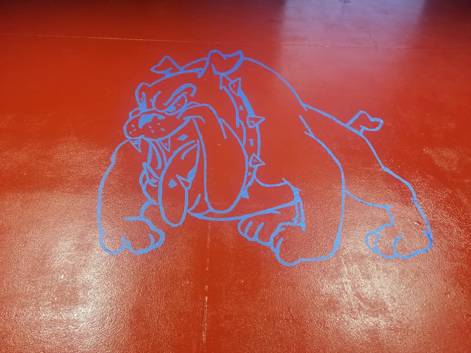 PitCentralHS's tweet photo. The new "Pug" logo on the football locker room floor was a lot of hard work, but well worth it! @CHSFOOTBALL10
#ChangeIsGood #CHSFutureSoBright #BulldogNation @CentralBulldog https://t.co/IMXE0Mtx0r
