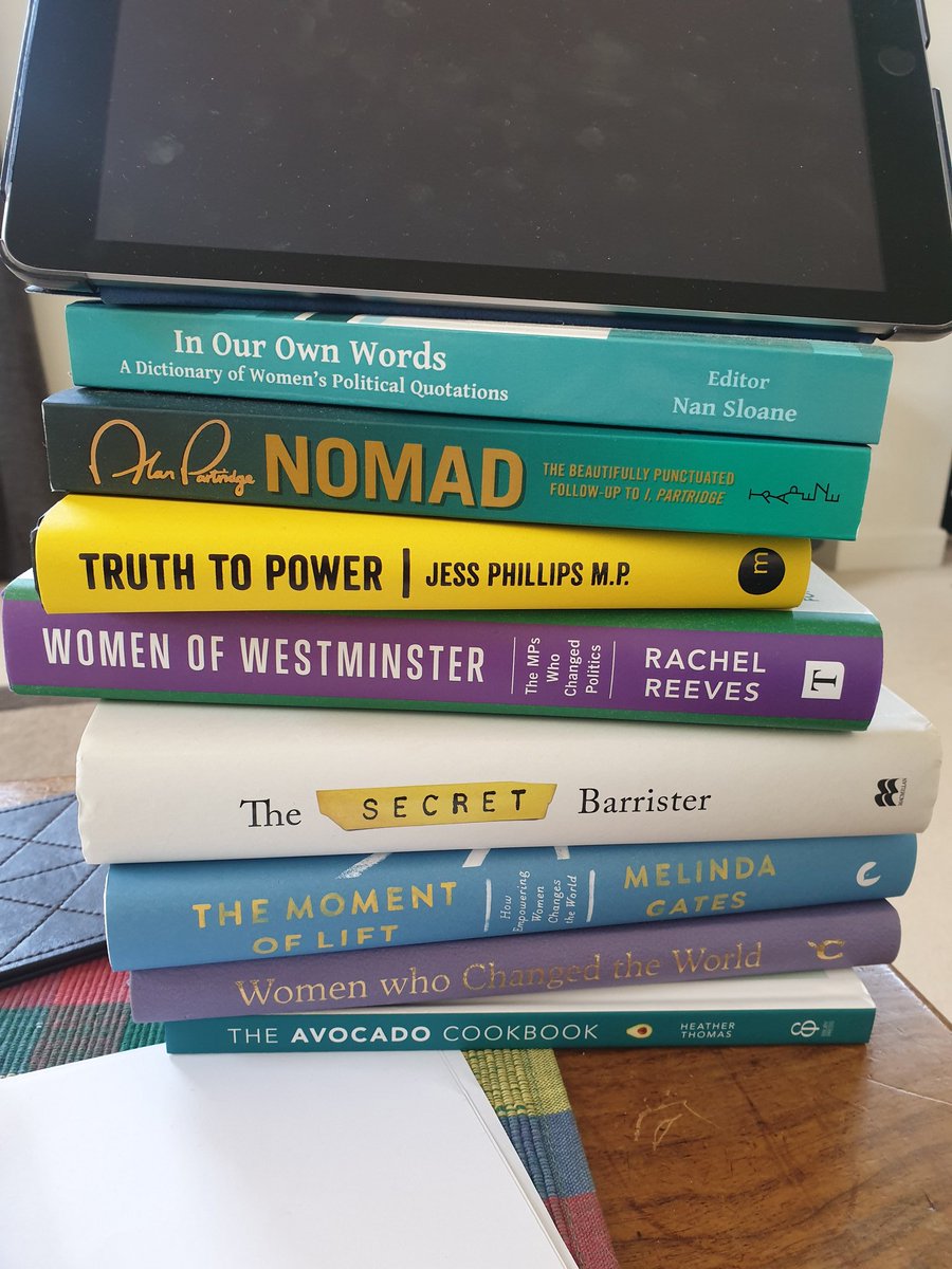 @mattforde @EdGambleComedy @phansenchambers @EmmaKennedy @mattletiss7 @profanityswan Sorry, breaking rules as ever - but these are the ones my iPad is resting on today! (This is probably nearest I'll get to MP's pretentious bookcase..!) Tagging @malcpowers @CharloCornell @FrancesScott @annaturley @JamesFrith @TanyaFranksRuns 🙂