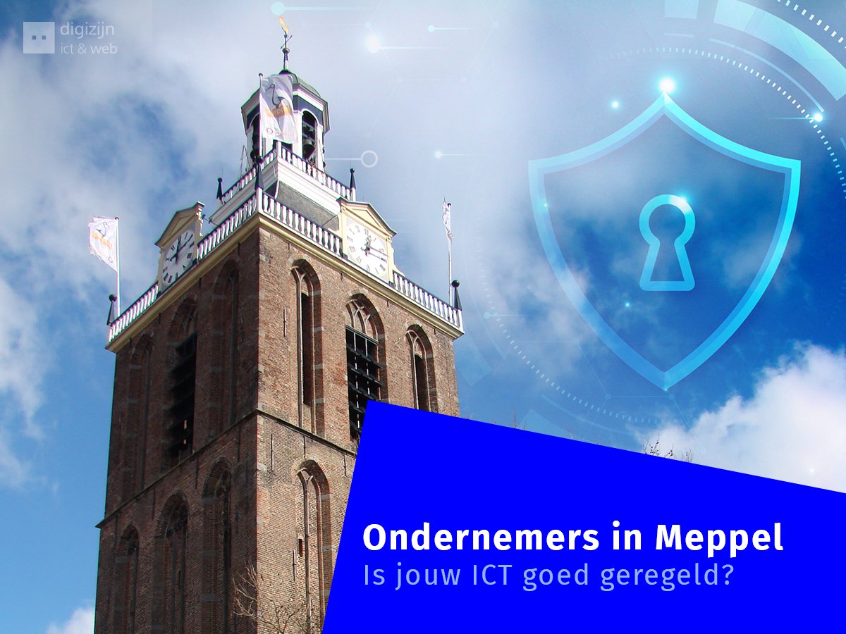 #Ondernemers in #Meppel. Is jouw ICT goed geregeld? 
Ben jij de afgelopen periode tegen ICT problemen aangelopen? Komende dagen ontvang je van ons een brief met daarbij onze folder. Blader deze eens rustig door. Vergeet ook niet onze website te bezoeken  > bit.ly/2Lxjf20