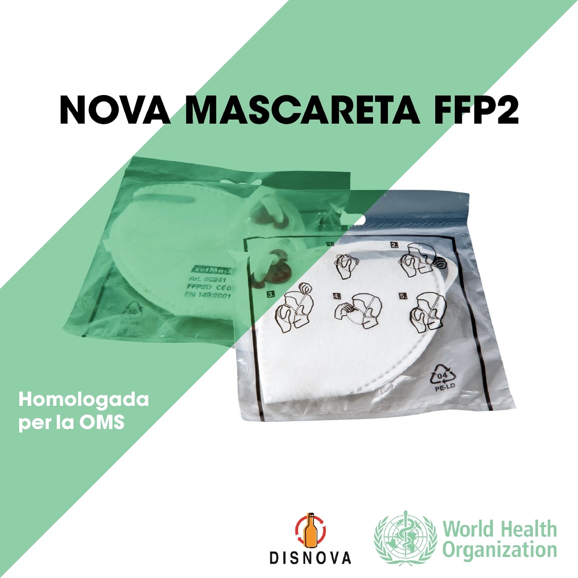 DisnovaSabadell's tweet photo. Ens han arribat les noves mascaretes FFP2😷, 5 unitats a cada caixa!📦

• Seguretat personal👌
• Homologada per l'Organització Mundial de la Salut❤ https://t.co/mtL8FaN6TT