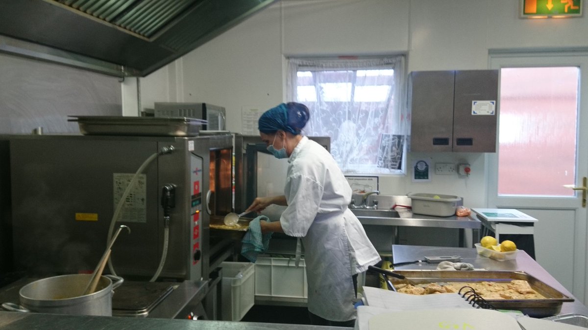 Did you ever see a volunteer Chef so happy in her work???? 😉 Just loving her new steam oven.
No more burnt fingers from the wonky oven.  💙 #Ranelagh #MealsOnWheels #CommunityCalling