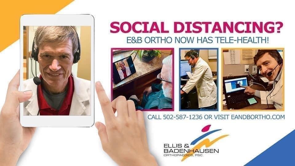 TSteltenkamp's tweet photo. TGIF! If you need a regular or Telehealth appointment, call 502-587-1236. Office opens at 8am. We use Curbside Checkin. Pull in spot and follow directions on sign. Have a great and Safe weekend! We ❤️ Patients/Staff! @eandb_ortho https://t.co/h3bufEpCJY