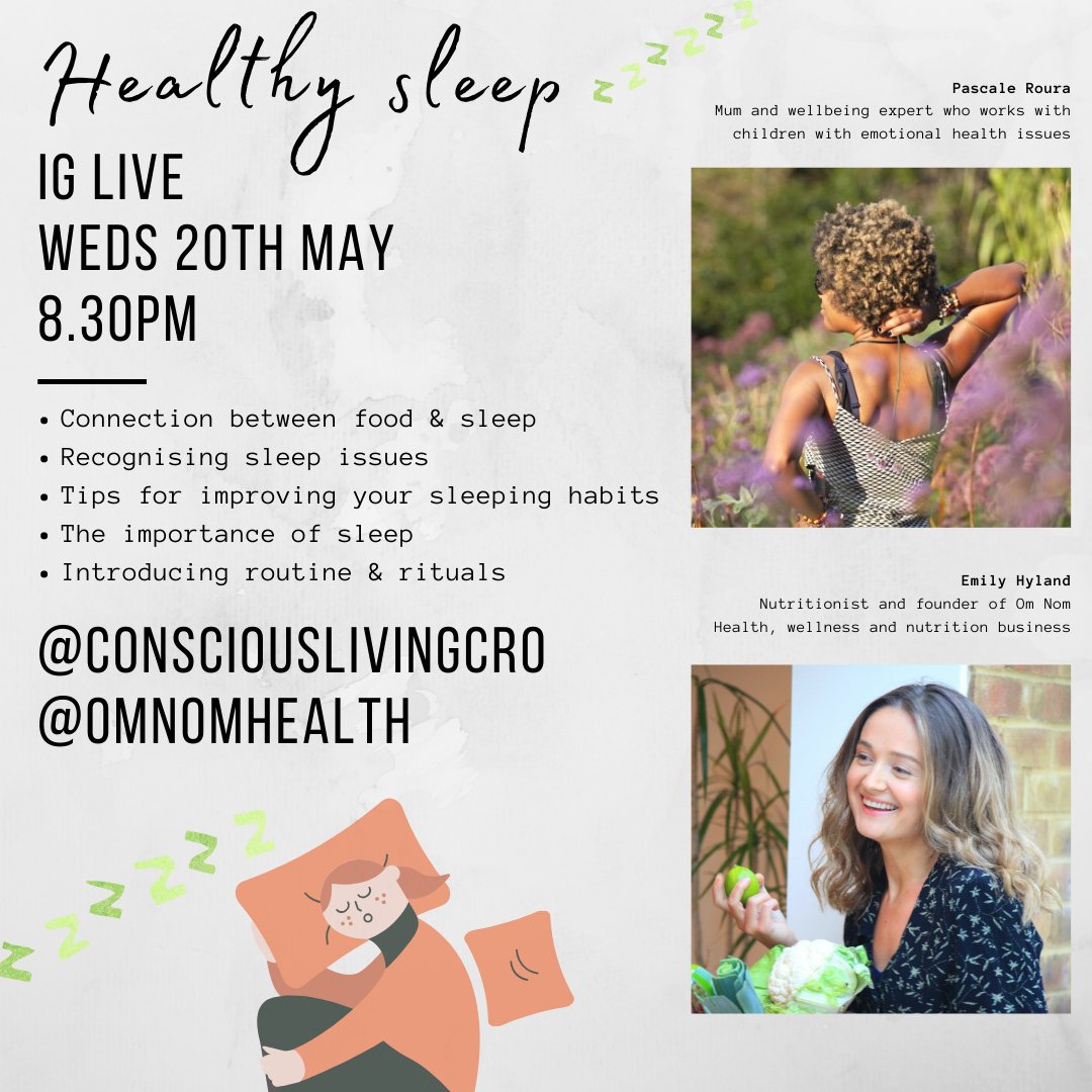 Join us on IG Live next week where we will be talking about all things sleep! 💤
