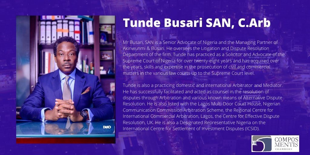 composmentisng's tweet photo. Meet our Speakers for "The #Business of #Law: Position in the legal space" #webinar at 15.00 on Saturday 16 May 2020. Join Mia Essien SAN, Tunde Busari SAN and Funke Agbor SAN for a lively discussion chaired by @composmentisng @EAkpedeye

Register Here: https://t.co/x9H6lQUjDY https://t.co/JVCzzT2pte