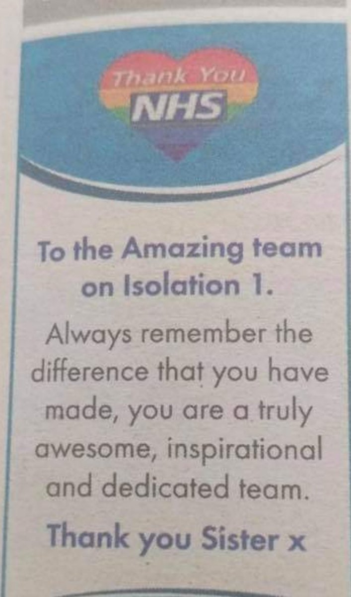 Lisa Woodward (@lisawoody30) on Twitter photo My ward sister has put this in the <a href="/iwcponline/">Isle of Wight County Press</a> for our team..... Proud to be part of the Isolation Unit #IsolationTeam My ward sister has put this in the <a href="/iwcponline/">Isle of Wight County Press</a> for our team..... Proud to be part of the Isolation Unit #IsolationTeam