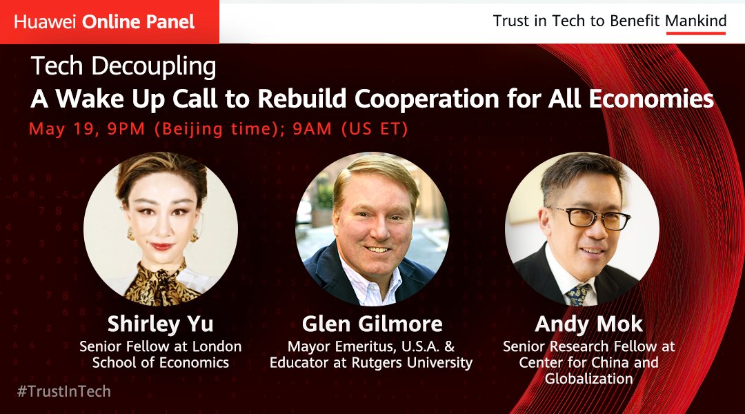 What can we do to encourage innovation under the current circumstances? How can we achieve technological cooperation &amp; promote global standards for mutual benefits? Register now to be a part of the conversation: bit.ly/3cwCTXR  #TrustInTech #HWThoughtStarter