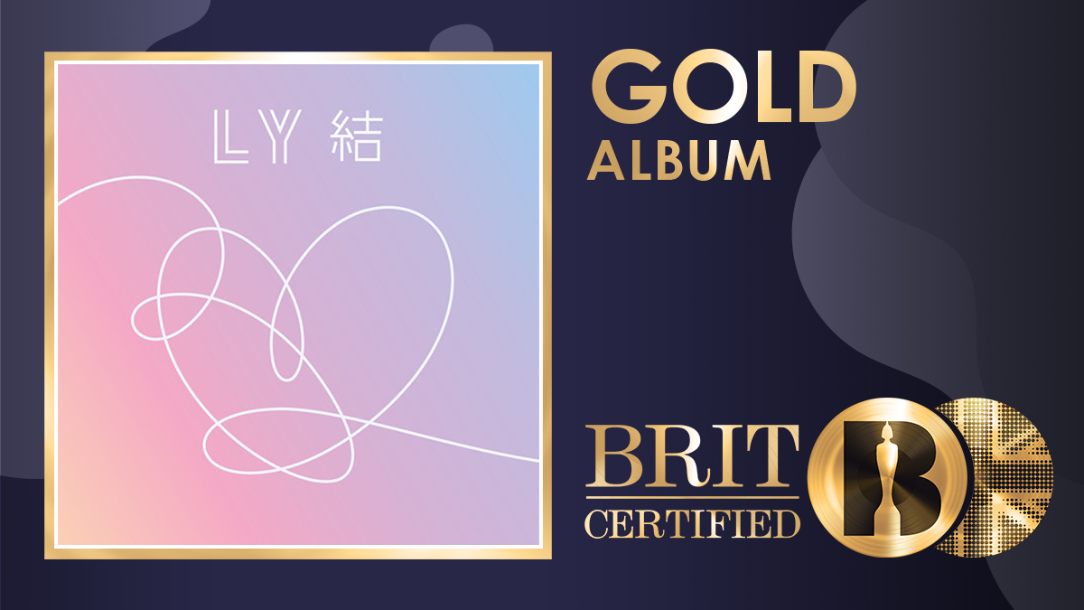BRITs's tweet photo. 🙌 'Love Yourself: Answer', the 2018 album from @BTS_twt is now #BRITcertified Gold! 📀 https://t.co/XTdNboCACx