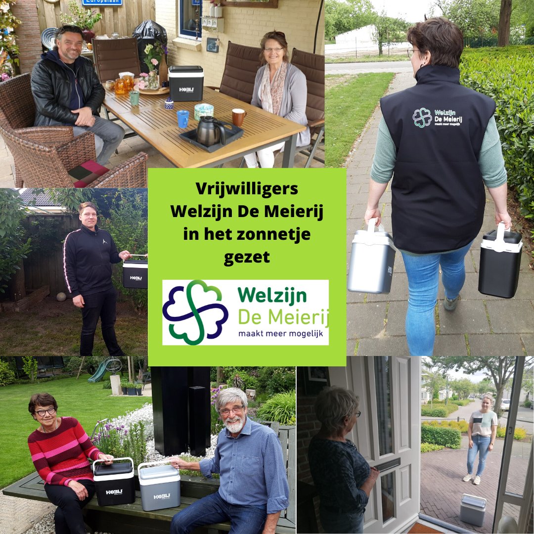 De vrijwilligers van Welzijn De Meierij worden deze week als blijk van waardering  verrast met een koelbox met versnaperingen. Deze koelbox werd beschikbaar gesteld door <a href="/HOBIJ_eu/">HOBIJ</a> te Veghel <a href="/GemMeierijstad/">Gemeente Meierijstad</a> #vrijwilligers #sociaalwerk #welzijn #corona #meierijstad