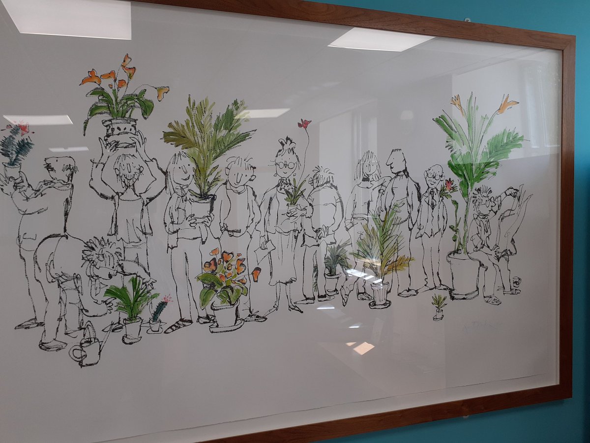 GuyPowell16's tweet photo. Admiring the Quentin Blake Art Work in the Gordon https://t.co/Do7MdOwWpg